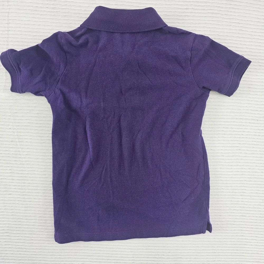 OshKosh B'gosh Boys Purple Short Sleeve Pique Polo Shirt Size 8‎ School Uniform